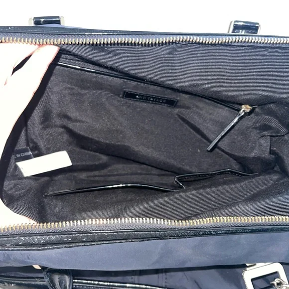 Ann Taylor Black Shoulder Bag with Gold Accents - Picture 4 of 5